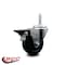 Service Caster 35 Inch Soft Rubber Wheel Swivel 58 Inch Threaded Stem Caster with Brake SCC SCC-TS20S3514-SRS-PLB-58212 - alternate 4